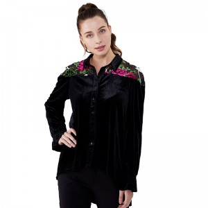 Bumbac Femei Bluză lungă Muslimah cu mâneci lungi Dame JCGJ190315081